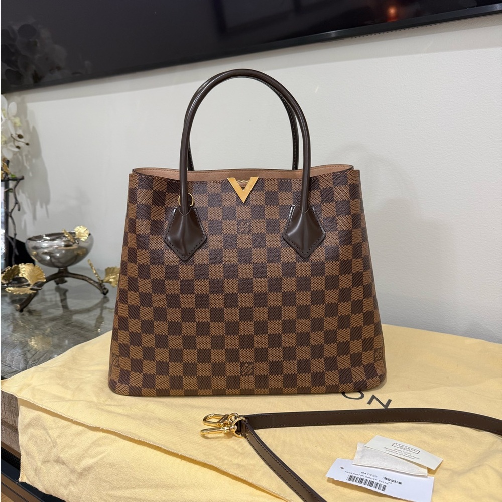 Louis Vuitton Brown Checkered Satchel